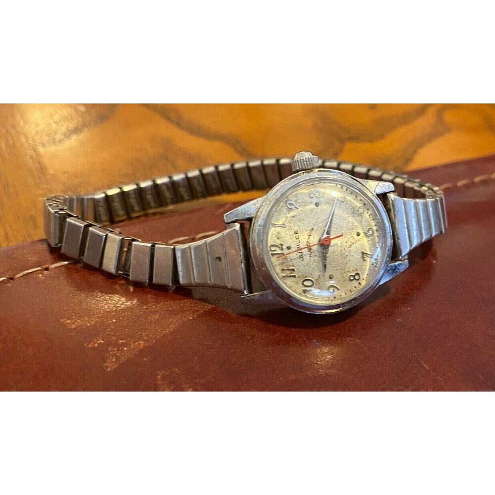 VTG 22mm Women's Jubilee Watch, Hand Wound, 17 Jewels, Parts/Repair
